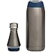 Aladdin Fresco Twist & Go Water Bottle, 20oz, Stainless Steel, Vacuum Insulated, Slate