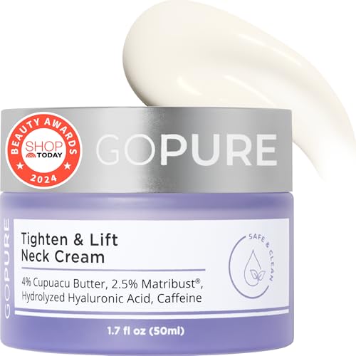 goPure Tighten & Lift Neck & Chest Moisturizer Cream for Visibly Firming, Tightening and Lifting...