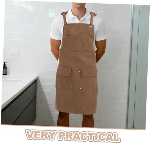 Delantal de taller UKCOCO peto de trabajo ajustable anti manchas 3