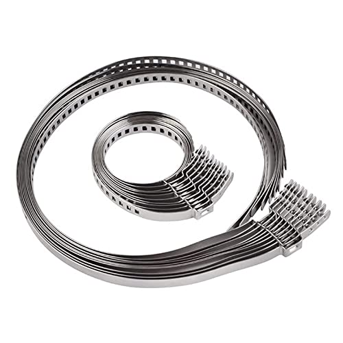 Nicecnc 20Pcs Stainless Steel Universal Adjustable Drive Shaft Axle Cv Joint Boot Crimp Clamp Kit (10Pcs Small+ 10Pcs Large) #TOP6