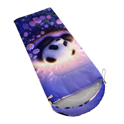 Bolsa de Dormir AILONEN para Camping con Diseño Panda21, Ligera, Impermeable, para 3 Estaciones, Tamaño 31" x 90" miniatura 2