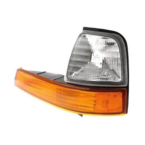 BZNJJPLS Corner Light Driver Side for Ford for Ranger 1998-2000 Clear&Amber Lens 6-Item Height 154-0620