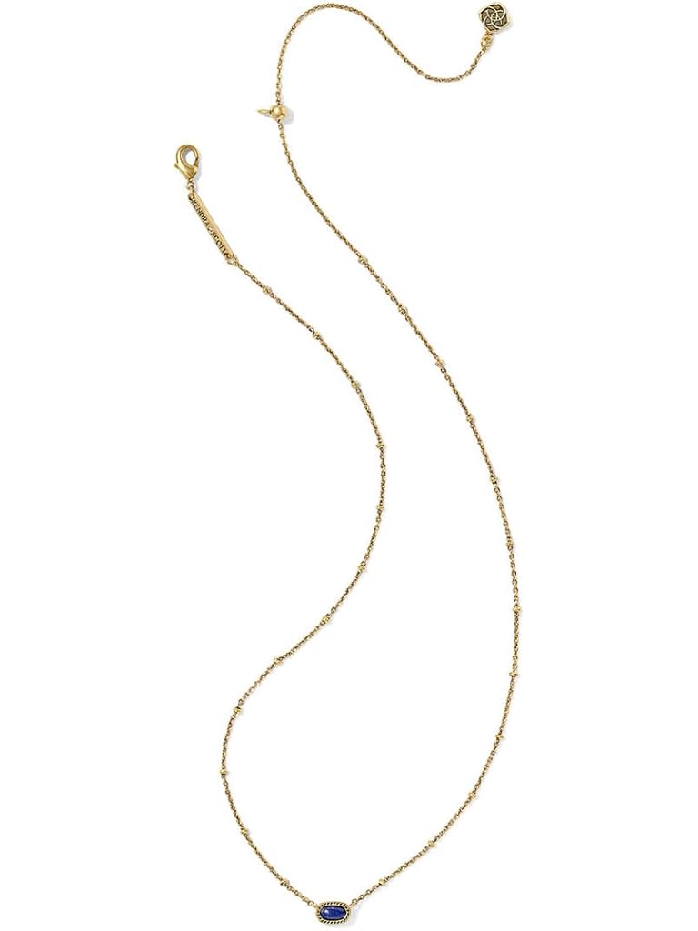 Gold Kendra Scott Mini Elisa Satellite Short Pendant Necklace