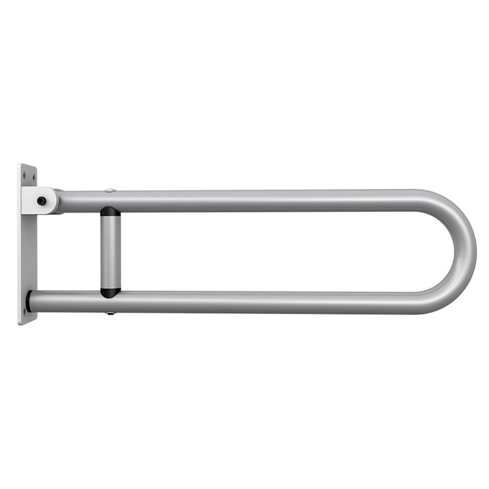 Bathroom Handicap Grab Bars ?Rails Foldable Toilet Safety Handrail 23.6 Inch Hand Support Rail Wall Mounted Bath Grips for Disabled Elderly Pregnant Woman Senior,with（No Foam）