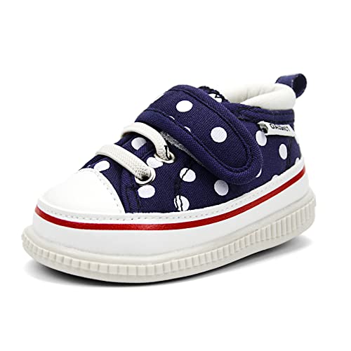 Baby Boys Girls Squeaky Shoes Anti-Slip Soft Rubber Sole Canvas Sneakers Toddler First Walkers