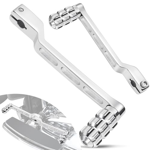 Benlari Heel Toe Shifter Pegs 304 Stainless Steel Shifter Lever Pegs Fit for Harley Touring Street Glide Road Glide Road King Electra Glide 1988-2024 FL Softail 1986-2017 Trike 2008-2024 Chrome