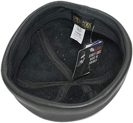 USA製ニューヨークハットLamba Thugレザー本革ショートワッチ黒XL新品 USA製ニューヨークハットLamba Thugレザー本革製ショートワッチ黒L新品