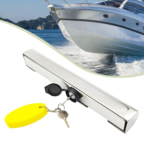 Outboard Engine Lock High Security Stainless Steel Heavy Duty Anti-Theft Boat Motor Lock 11.97x2.10 inch for Speedboat Yacht - Thumbnail 3