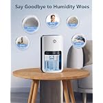 avylo Small Dehumidifier for Bedroom,162 Sq.Ft 42oz with Auto Shut Off - Image 2