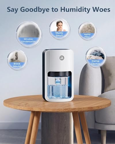 Image of avylo Small Dehumidifier for Bedroom,162 Sq.Ft 42oz with Auto Shut Off