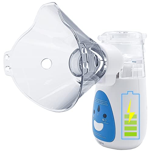 Portable Handheld Rechargeable Nebulizer, Cool Mist Steam Inhalers for Breathing Problems, Mini Nebuliser Machine for Kids Adults