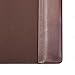 Dacasso 34” x 20” Chocolate Brown Luxury Leather Desk Pad with Side Rails - Executive Desk Surface Protector - Blotter for Writing