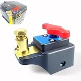 Universal 12-24v Car Battery Disconnect Isolator Switch, Anti-Leakage Car Battery Shut Off Switch fits Car, Truck & Boat, Power Off Auto Part for Automotive Maintenance & Modification