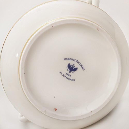 Bluebells Sugar Bowl. 10 Fl Oz. 22k Gold. Porcelain