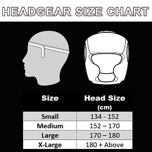REX Boxing Headgear, MMA Martial Arts Head Gear, Made Rex Leather Muay Thai Headgear with Thick Padding (Small, Matt Black) (Matt Black, X-Large) - Thumbnail 5