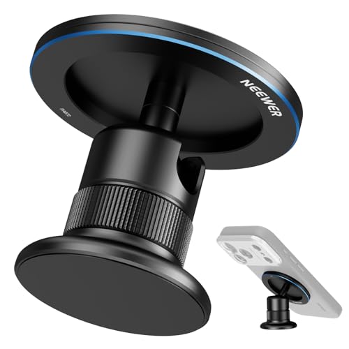 NEEWER �X�}�z�O�r�}�E���g �}�O�l�b�g�� MagSafe iPhone�Ή� �W��/�S���t�J�[�g�p ���C�X�}�z�z���_�[ ���������O/���O���\�x�[�X�t�� 360°�{�[���w�b�h�O�r�A�_�v�^�[�}�E���g ���B��_/�r�f�I�^��p PA072