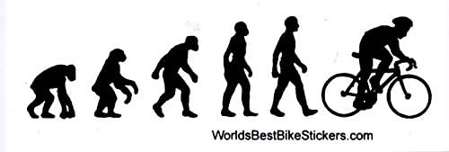 Bike Evolution - Small Bumper Sticker / Decal (4.5" X 1.5")