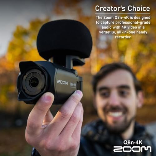 image for Zoom Q8n-4K Ultra HD Handy Video Recorder Bundle with 128GB microSDXC 
