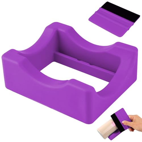 Support en silicone pour gobelets avec fente et raclette intégrée