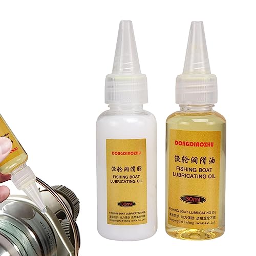 WOTEG Reel Grease And Oil, Reel Care Lubricator Butter Grease And Oil, Fishing Reel Cleaner, Reel Butter Oil, Fishing Boat Lubricating Oil, Fishing Accessories For All Types Of Fishing Reels