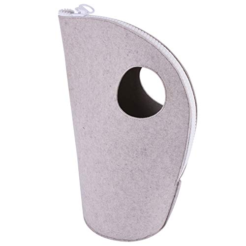 Dadeldo-Home Tasche Halbrund Vaganza-Design Filz 58x42x25cm schlamm Cover