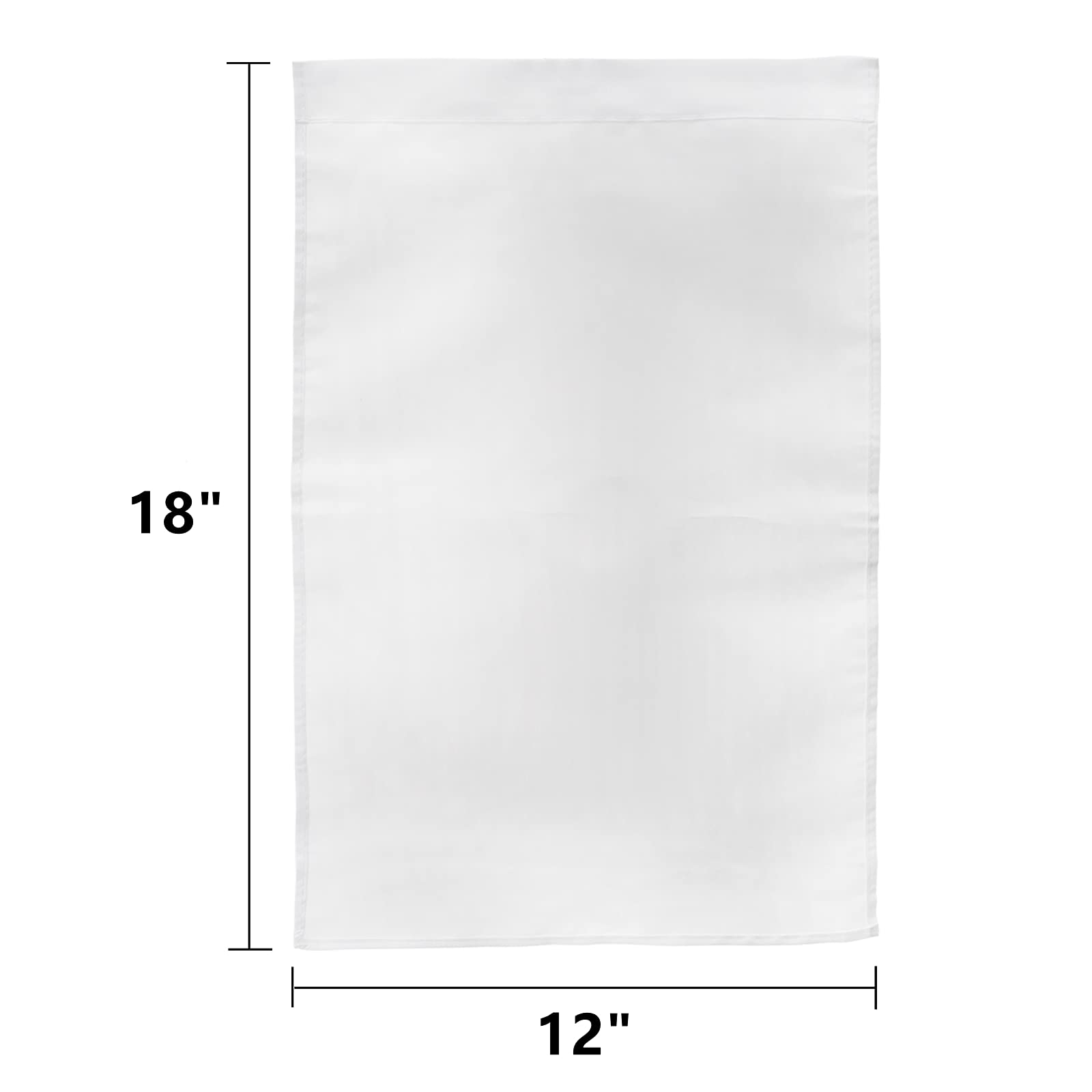 DEAYOU 36 Pack Garden Flags, White Lawn Flags Banners for Outdoor Courtyard, Party, Home, School, 12" L x 18" W - Image 2