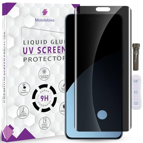 Image of Advanced HD+ UV Privacy Tempered Glass Screen Protector For Xiaomi 14 Civi (6.55 Inch, Pack of 1) Full Adhesive UV Privacy Curved Screen Guard, Case Friendly with installation kit & Guide