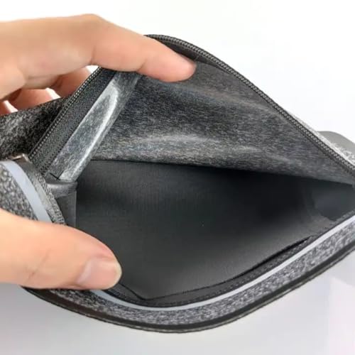 Pochete Para Corrida Masculina Feminina Fitness Impermeável (Cinza)