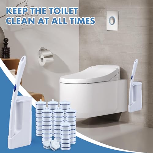 Image of Compatible with Clorox Toilet Wand - Disposable Toilet Brush Head Refills (40 Count)