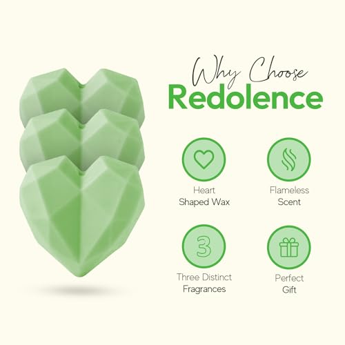 Citronella Wax Melts - 12 Pcs Heart Shape Wax Melts Perfect for Gift - Cruelty & Plastic Free Candle Alternative - Vegan & Pet Friendly Highly Scented Candle Wax Melt, Redolence - Image 4