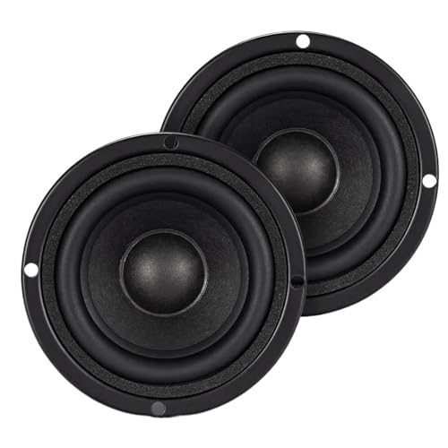Altavoces de estantería de 3 pulgadas y 8 ohmios con caja de madera para audio en casa