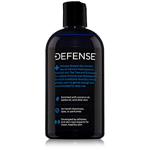 Defense Soap Organic Tea Tree Body Wash | All Natural Shower Gel with Tea Tree Oil, Eucalyptus Oil, and Aloe Vera. Wrestling Inspired, For All Mens & Womens Skin Types. 12 oz - Thumbnail 2