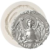Angel Cameo Silicone Mold Ancient Greek Soldier Fondant Molds for Cake Decoration Cupcake Topper Sugar Craft Chocolate Candy Gum Paste Polymer Clay