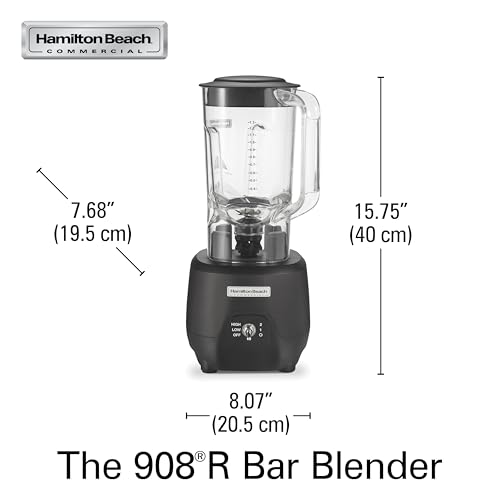 Hamilton Beach Commercial 908R 44Oz Bar Blender, 2 Speed, 1 HP, Black (HBB908R) by Hamilton Beach Commercial - Image 8