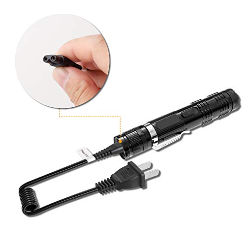 Titoeki Stun Gun Charger Cord Compatible With Police 305/519/928-58, Avenger, Streetwise Security Barbarian 9,000,000, Sabre And Most Other Stun Guns （Expandable To 12''） #TOP1