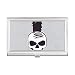 Halloween Candles Skull Witch Business Card Holder Case Pocket Box Wallet
