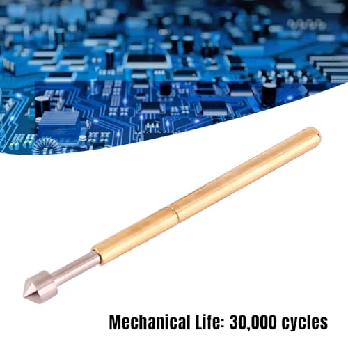 Image of Spring Test Probes, 100Pcs P75-E2 High Accuracy Round Pogo Pins for PCB Board Testing Contact