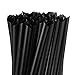 ALINK 100 PCS Black Plastic Boba Straws, 12mm Extra Wide Disposable Smoothie Straws for Bubble Tea, Popping Pearls - 8.5 inch