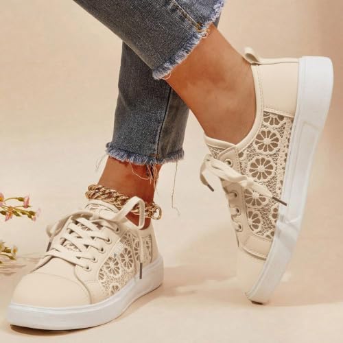 Baskets basses en tissu pour femme kaki pointure 40 avec lacets - 2