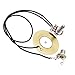 ASCENDAS 50MM Piezo Transducer Prewired Amplifier for Acoustic Guitar, Ukulele, Cigar Box Guitar