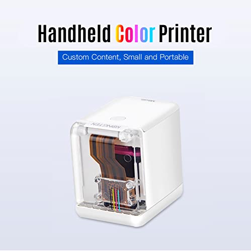 yeacher Impressora de mão Mini impressora jato de tinta portátil Impressora de código de barras a co