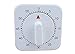 Produktbild Da.Wa 60 Minute Quadrat Timer Mechanischer Zeitschaltuhr Erinnerung für Küche,1 Stück, Weiss