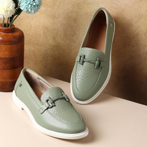 Image of YOHO Bliss Loafers for Women | Comfortable & Stylish Bellies | Fashion Moccasins with Footpharma Footbed | Slip-on for Casual & Formal Wear | 002