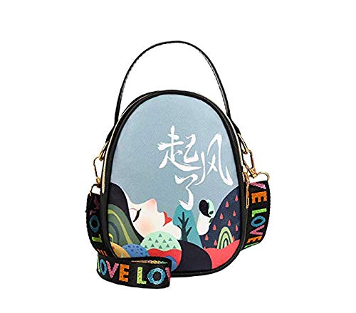Sac à bandoulière en nylon à lacet pour femme avec crochet en cuir