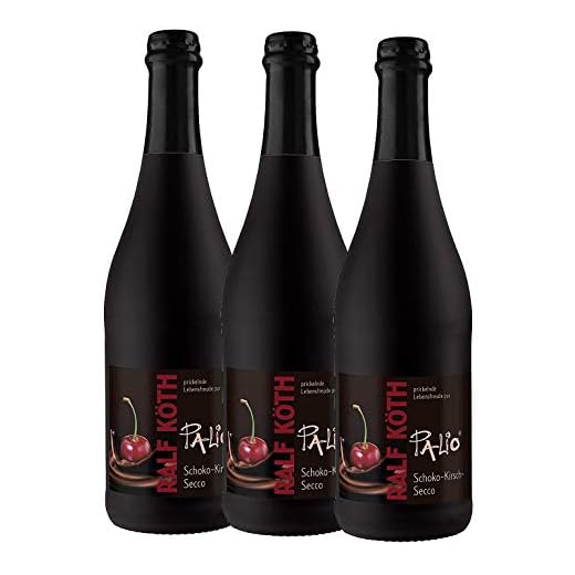 Palio - Schoko Kirsch Secco 3x 0,75l - Fruchtiger Perlwein - Prämiert aus Deutschland