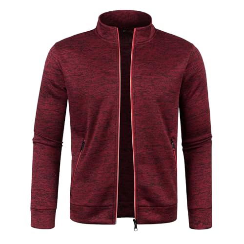 Intersport Online Shop Reißverschluss Hals solide Pullover Langarm Mode Top Sweatshirt Mantel Jacken Für Jungs (S)