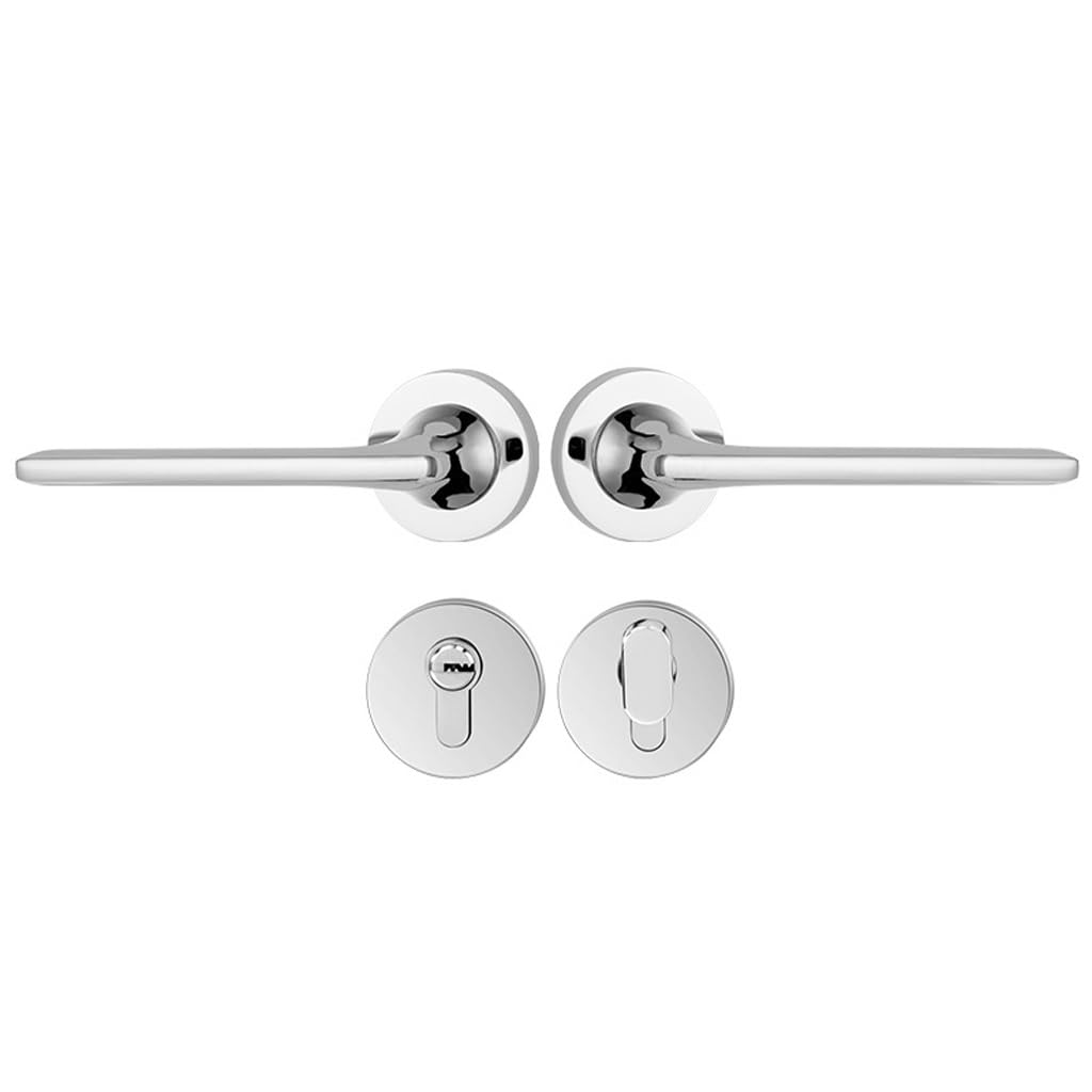 Loquet de sécurité et réglable pour ensemble de poignées de porte en inox