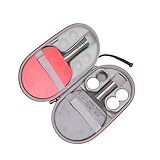 Ruilicase Carrying Case for Small Ping Pong Paddles/Table Tennis Paddles/Racquet Cyber Shape Hexagon,Fits for 2 Paddles and 4 balls,Maximum Paddles size is 15 * 28.5cm (Black)