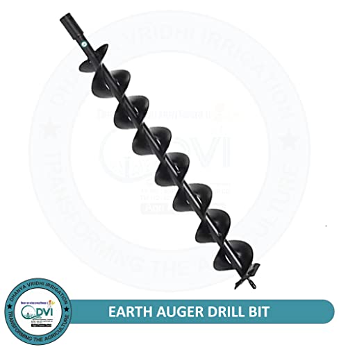 Image of DVI Heavy Duty earth Auger bit Used for Tree PLANTATION, Hole DIGGING (2.5 inchinch Bit)