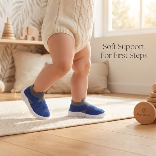 Image of Infant Shoes for Baby Boys & Girls | Musical Sound Walking Shoes | First Walker Shoes for Toddlers | Lightweight Breathable Knit Sneakers | Soft Sole Comfortable Slip On Shoes for Newborns, Babies & Kids